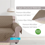 U-NICE HOME Loveseat Sofa Cover Reversible Couch Cover - Image 5
