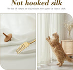 FMFUNCTEX Sheer Non-See-Through Netural Beige Curtains - Image 6