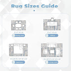 Area Rugs 8x10 for Living Room: Washable Rug Modern Abstract Neutral Soft - Image 8