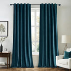 MIULEE Blue Velvet Curtains 84 inches 2 Panels by MIULEE