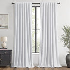 MIULEE 100% Blackout Linen Curtains by MIULEE