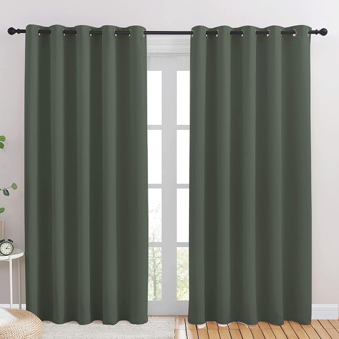 NICETOWN Room Darkening Draperies Window Curtain Panels, Thermal Insulated by NICETOWN