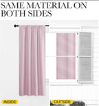 NICETOWN RV Blackout Curtains for Camper Windows, Baby Pink, Kitchen Short - Image 5