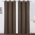 LEMOMO Chocolate Thermal Blackout Curtains/42 x 84 Inch/Set of 2 Panels Room by Lemomo