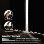 Deconovo Back Tab and Rod Pocket Blackout Curtains -, Thermal Insulated - Image 5