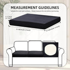 8Pcs Stretch Patio Cushion Covers, Outdoor Couch Covers Replacement, Outdoor - Image 2