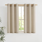 NICETOWN Angora Short Linen Curtains by NICETOWN