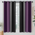 Yakamok Blackout Ombre Purple and Black Curtains by Yakamok