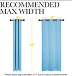 NICETOWN Triple Weave Thermal Insulated Ring Top Blackout Window Curtains - Image 6