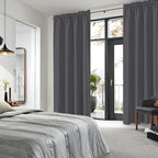 DWCN Dark Grey Blackout Curtains - Image 2
