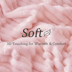 BEDELITE Full Size Blanket for Bed, 300GSM Soft & Warm Fleece Pink Blanket - Image 4