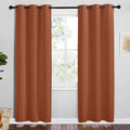 NICETOWN Bedroom Small Blackout Curtains 78 inches Long, Burnt Orange, 1 Pair by NICETOWN