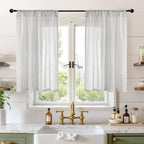 BGment Light Grey Linen Curtains by BGment