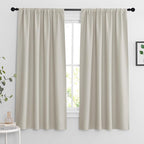 RYB HOME Curtains for Bedroom 84 inches Long 2 Panels Set, Privacy Thermal by RYBHOME