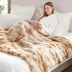Cozy Bliss Faux Fur Throw Blanket by CozyBliss