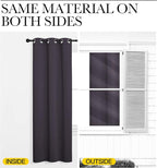 NICETOWN Blackout Window Curtains 70" L, 2 Panels, 34 inch, Grommet Top Room - Image 5