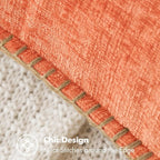 MIULEE Pack of 2 Couch Throw Pillow Covers 20x20 Inch Coral Red Farmhouse - Image 2