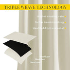 NICETOWN Room Darkening Curtains 108 inch Length - Image 5