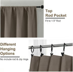 Simplebrand Ava Latte Blackout Curtains - Image 4