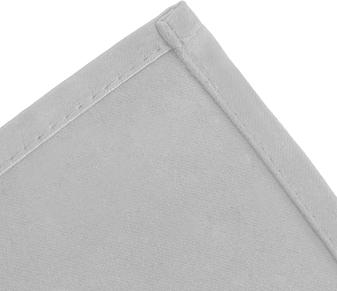 LEMOMO Light Grey Blackout Curtains 38 x 63 Inch Length/Set of 2 Curtain - Image 8