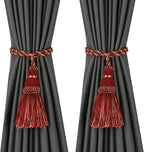 Fenghuangwu 2 Pack Curtain Tie Backs Rope Tassels by fenghuangwu