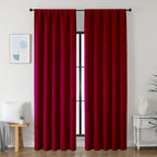 Simplebrand Ava Red Blackout Curtains by Simplebrand
