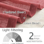jinchan Linen Farmhouse Valances - Image 7