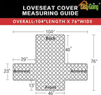 Easy-Going Reversible Loveseat Couch Cover - Image 6