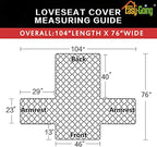 Easy-Going Reversible Loveseat Couch Cover - Image 6