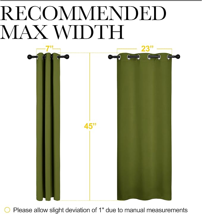 NICETOWN Christmas Bedroom Curtain Panels Blackout Draperies, Thermal Insulated - Image 7
