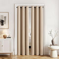 MIULEE Blackout Door Curtain Set of 2, 34 x 80 Inch Beige Thermal Insulated by MIULEE