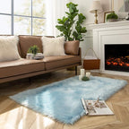 Ashler faux fur rug, Fluffy Shaggy Area Rug Ultra Soft 3 x 5 Feet Rectangle Fur - Image 3
