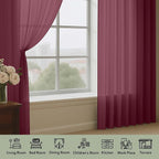 OWENIE Sheer Curtains 2 Panels Set - Image 2