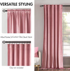 MIULEE Velvet Curtains 90 inches 2 Panels - Image 2