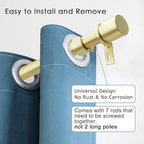 Byondeth Curtain Rods for Windows 16 to 120 Inches Adjustable Length 1 Inch - Image 2