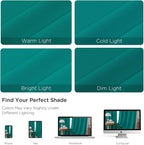 CUCRAF Turquoise Blackout Curtains 84 inch Length 2 Panels Set, Rod Pocket Room - Image 4
