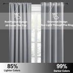 RYB HOME Extra Wide Blackout Curtains - Image 5