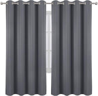 LEMOMO Grey Thermal Blackout Curtains/52 x 72 Inch/Set of 2 Panels Room - Image 2