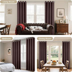 Joydeco Blackout Curtains 63 Inch Length 2 Panels Set, Thermal Insulated Long - Image 6