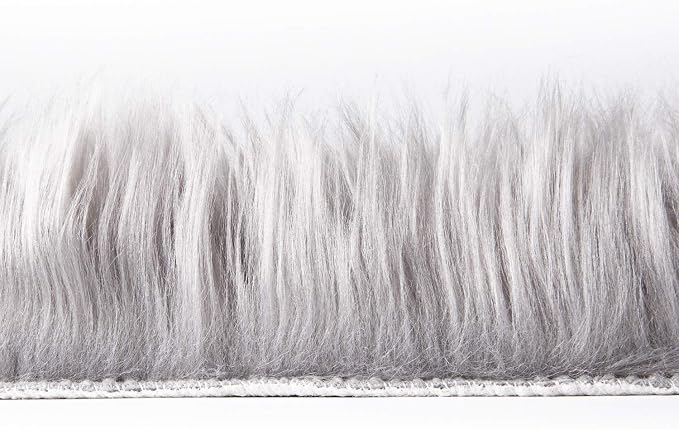 Ashler faux fur rug, Fluffy Shaggy Area Rug Ultra Soft 3 x 5 Feet Rectangle Fur - Image 6