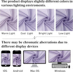 Lecloud 72 Inch Light Purple Sheer Curtains & Panels Set of 2, Airy & - Image 7