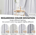 Deconovo Blackout Curtains, Thermal Insulated, W52 x L84 2 Panels, Back Tab - Image 3