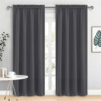 DWCN Blackout Curtains for Bedroom 84 Inch Length 2 Panels Set, Solid Thermal by DWCN