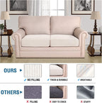 H.VERSAILTEX High Stretch Couch Cushion Covers, Chair Sofa Seat Slipcovers - Image 5