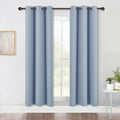 NICETOWN Bedroom Blackout Draperies Panels, 2 Panels, 42 x 72 Inch, Vintage Blue by NICETOWN