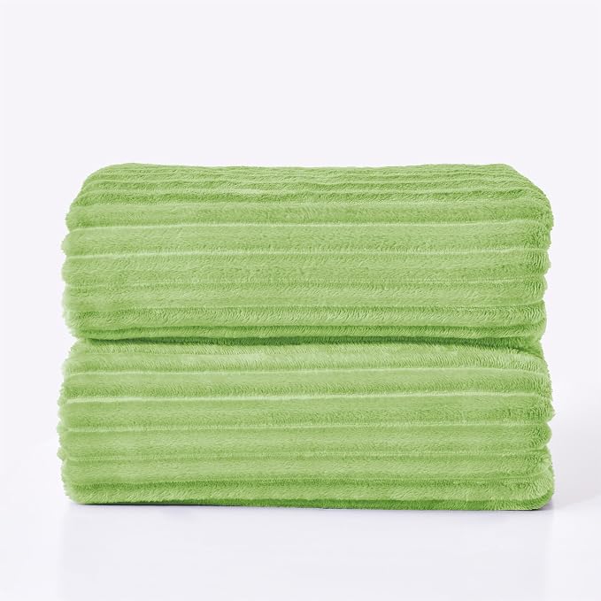 BEDELITE Fleece Blanket King Size – 3D Ribbed Jacquard Soft and Warm Decorative - Image 8