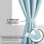 Deconovo Blackout Curtains, Thermal Insulated Soundproof Grommet Drapes - Image 4
