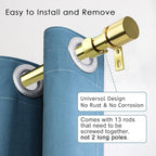 Byondeth Curtain Rods for Windows 16 to 200 Inches Adjustable Length 1 Inch - Image 2