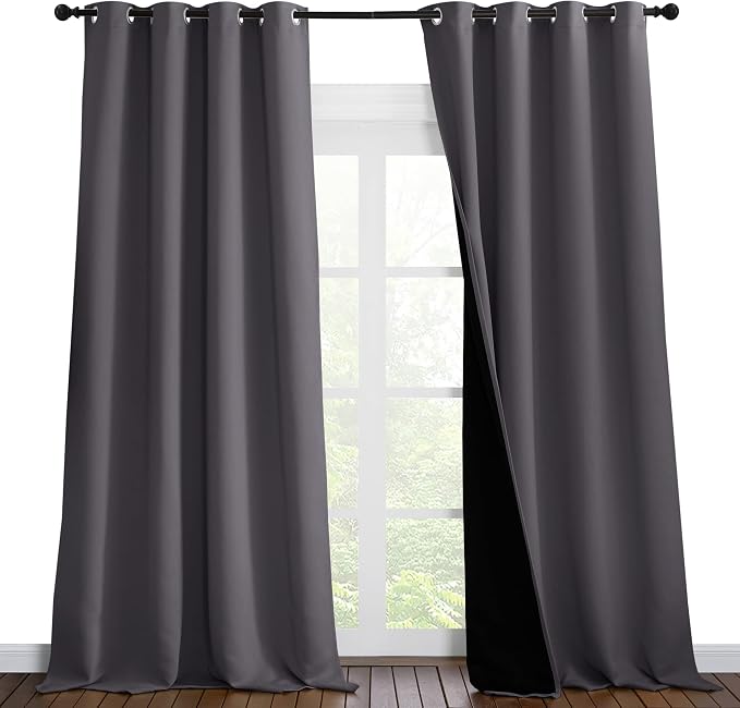 NICETOWN Total Shade Curtains and Draperies, Heavy-Duty Full Light Shading by NICETOWN