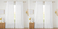 RYB HOME White Curtains Sheer by RYBHOME